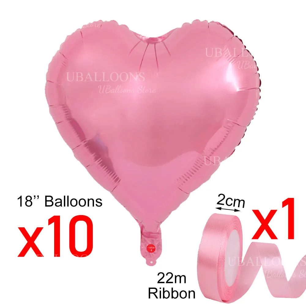 Hanging Heart Balloons for Wedding Engagement Birthday Valentines Day Decor