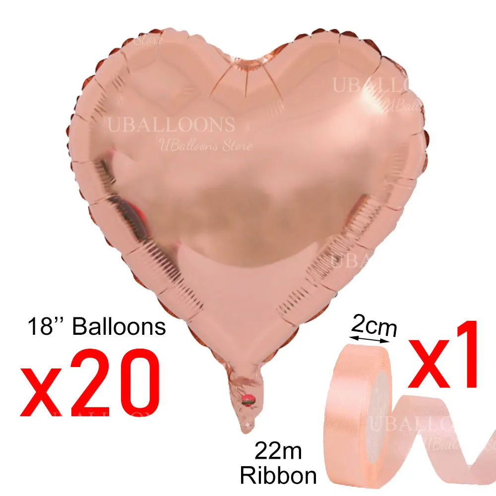 Hanging Heart Balloons for Wedding Engagement Birthday Valentines Day Decor
